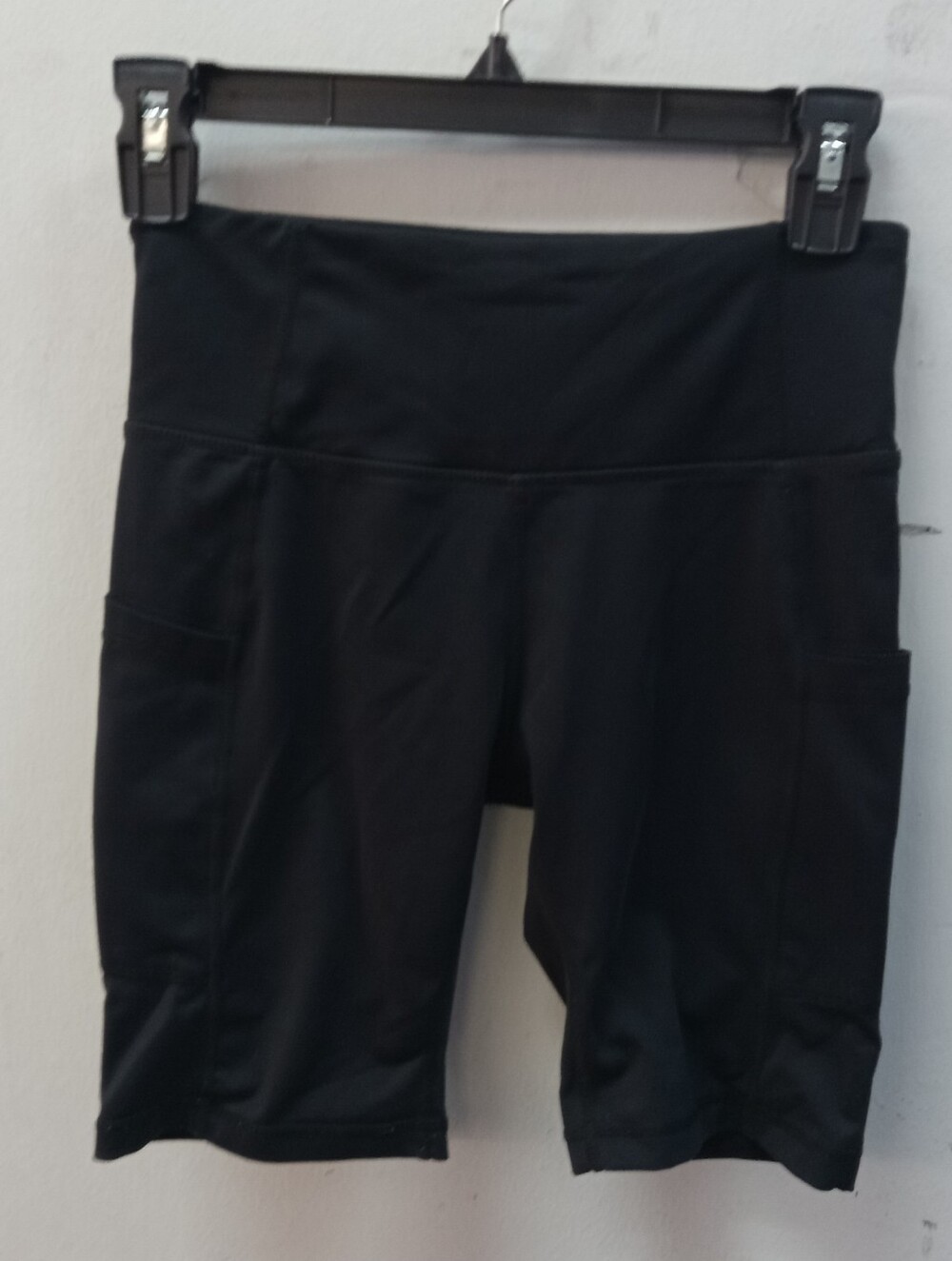 Baleaf Black High-Rise Pocket Bike Shorts